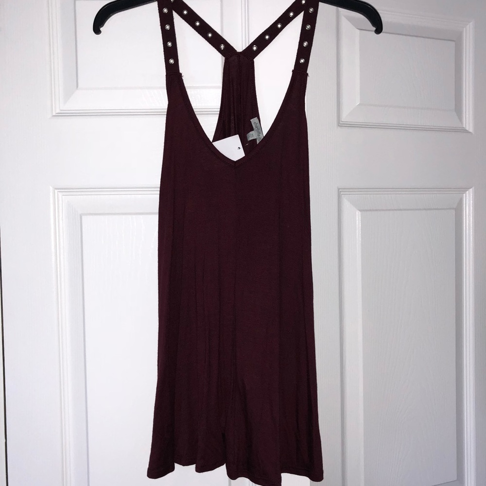 Maroon tank top